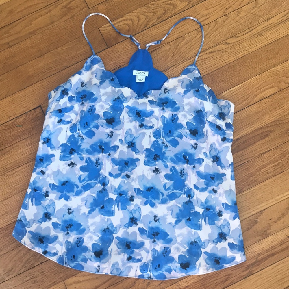 Jcrew Scalloped tank